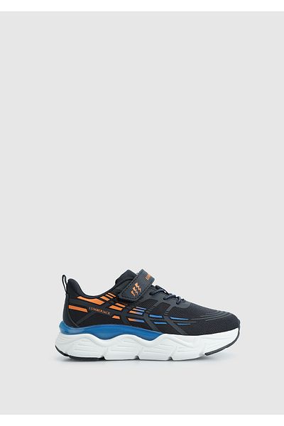 lumberjack Karlsen Marineblauer Leder-Sneaker für Jungen