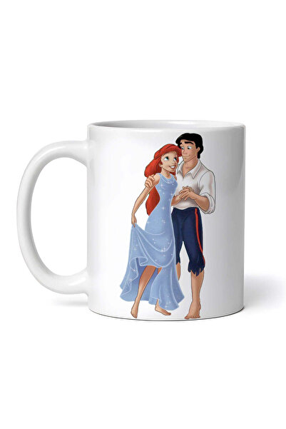 OEM Cană albă personalizată, Mica Sirenă, Ariel și Prințul Eric, INOVATIX®. 3...