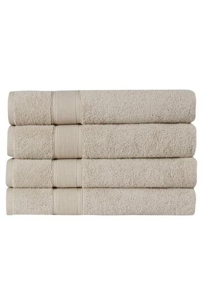HOME ESSENTIALS Σετ 4 πετσετών, 100% βαμβάκι, πετσέτα επισκεπτών, Premium, 600 gsm Υψηλότερη απαλότητα, Πολύ γρήγορο στέγνωμα
