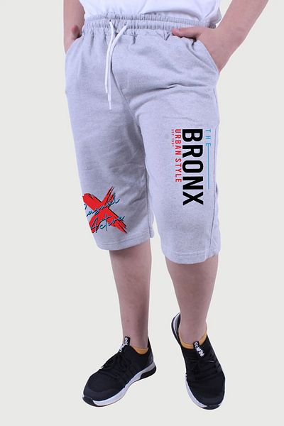 FYK KİDS Fyk Kids Bronx Urban Style Text Printed, Boys Capri&Shorts