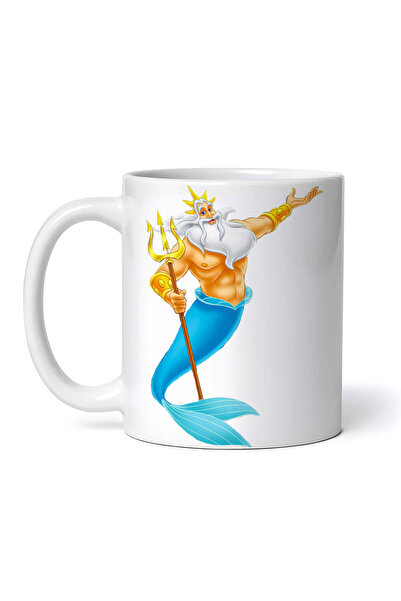 OEM Cană albă personalizată, Mica Sirenă Triton, INOVATIX®. 330 ml