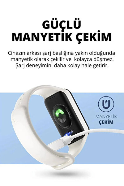 CONOCER Xiaom i Mi Band 9 Active Uyumlu Şarj Cihazı Aleti Kablosu Hızlı Şarj