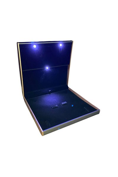MeGass Dekor Leather Triple Set Box with Lights