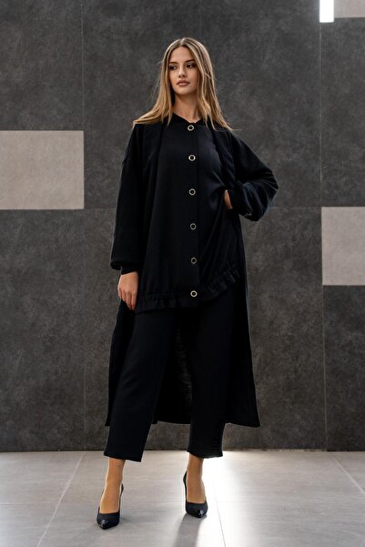 Ghisa 2634-23k Satin Belted Cap with Collar