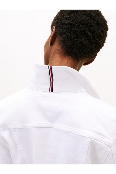 Tommy Hilfiger Dnm Slim Jacket White Women's White Jacket - Ww0Ww44374