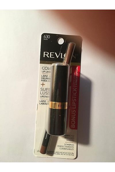 Revlon Colorstay Lipliner nude With Super lustrous Lipstick Rose Velvet