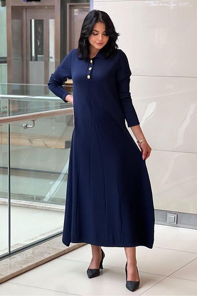 Nuss Mercerized Bell Dress with Knitting Technique