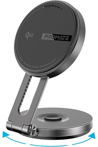 Promate MagMate-1 Qi2 Magnetic Wireless Car Charger Mount 15W MagSafe Compati...