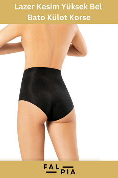 Falpia Yeni Sezon Kadın İz Göstermeyen Dikişsiz Kaymaz Toparlayıcı Lazer Kesim Yüksek Bel Bato Külot Korse