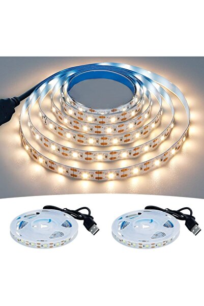 Choice شريط إضاءة LED أبيض دافئ بطول 5 أمتار، تيار مستمر 5 فولت، USB، 2835، ش...
