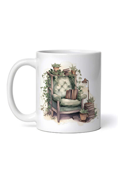 OEM Εξατομικευμένη Λευκή Κούπα, Agnes Reading Space, Inovatix®. 330ml