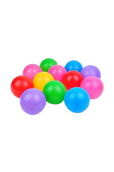 rexa 50-Piece Colorful Soft Plastic Ocean Fun Ball Tent Swim Pit Toy Game Set 7x7x7cm