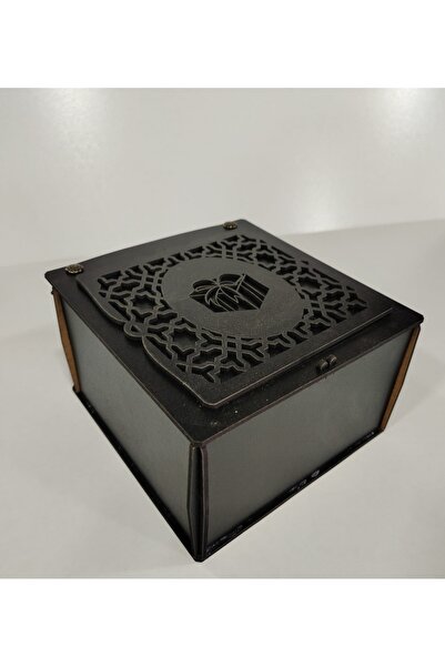 Vuslat Hediyelik Siyah Hediye Kutusu 15x15 Yükseklik 9 Cm