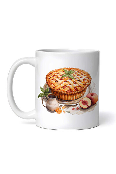 OEM Εξατομικευμένη Λευκή Κούπα, Τάρτα Ροδάκινου και Κούπα Καφέ, Inovatix®. 330ml