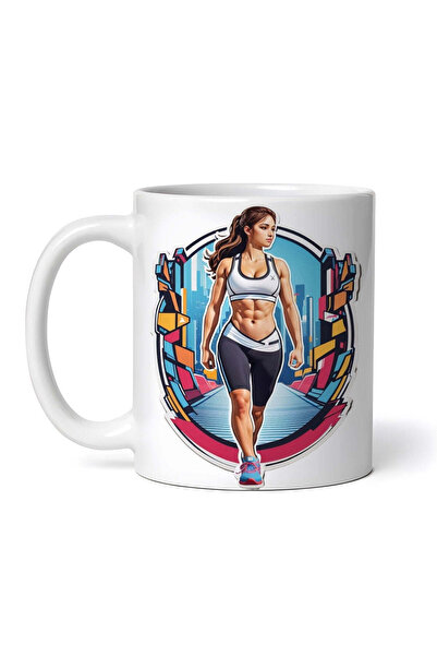 OEM Εξατομικευμένη λευκή κούπα, Sportsman με κοιλιά, INOVATIX®. 330ml