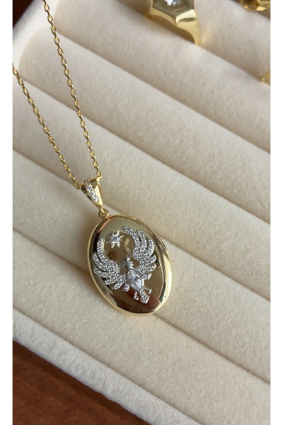 Miltonia 925s Gümüş Alya Anka Kuşu Kolyesi Uzak Şehir Kolyesi