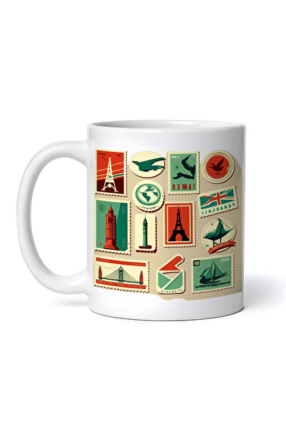 OEM Cană albă personalizată, magneți de frigider cu ștampile, INOVATIX®. 330ml