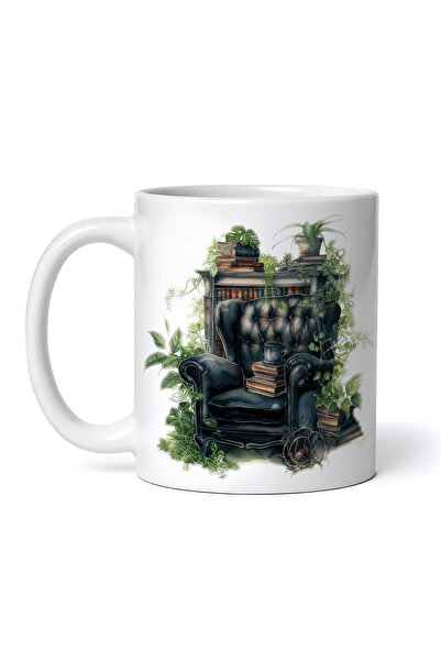 OEM Εξατομικευμένη Λευκή Κούπα, Adelia Reading Space, Inovatix®. 330ml