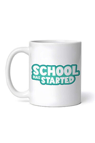 OEM Cană albă personalizată, A început școala, INOVATIX®. 330 ml