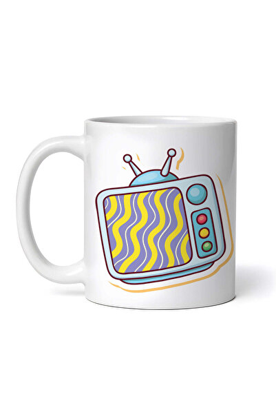 OEM Εξατομικευμένη Λευκή Κούπα, Παιδική Τηλεόραση, Inovatix®. 330ml