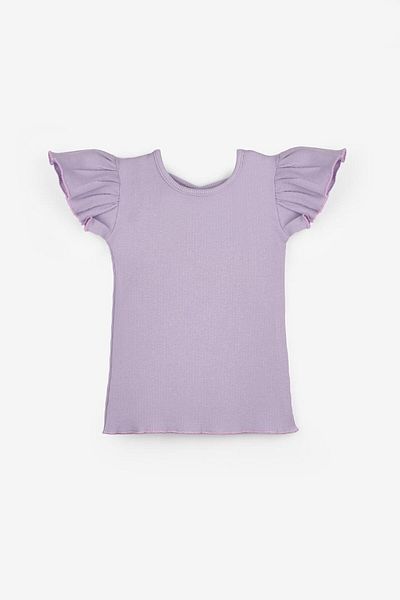 Le Mabelle Lilac Girl's T-Shirt with Cross Back - Julie