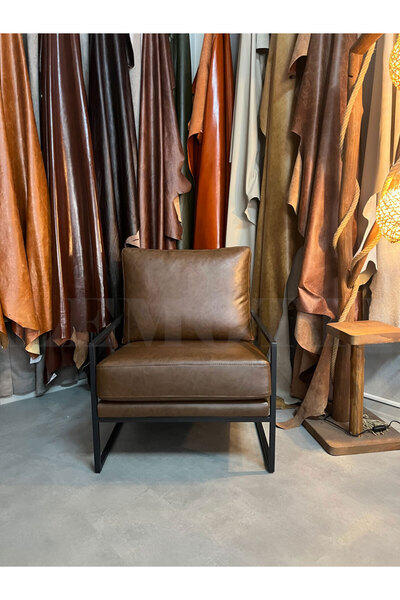 Limon Koltuk Belina Hakiki Deri Tekli Koltuk