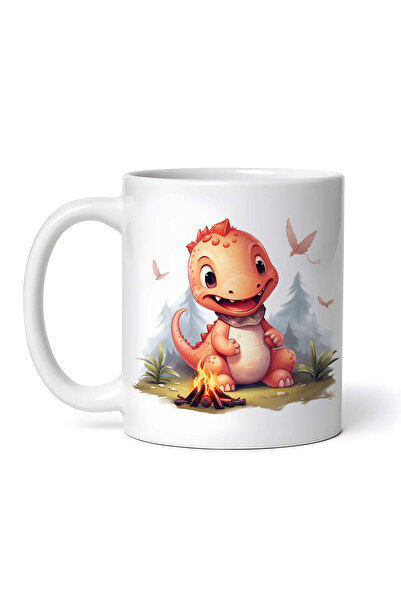 OEM Cană albă personalizată, Blaze Bebelușul Dinozaur, INOVATIX®. 330ml