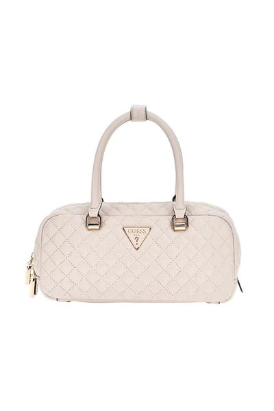 Guess ECO RIANEE SATCHEL Geantă de mână crem pentru femei HWEQG954105-STO