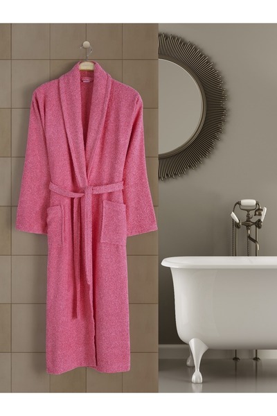 ROZET TEKSTİL Narçiçeği Büyük Beden Şalyaka Pamuklu Hamam Sauna Banyo Battal Kadın Erkek Unisex 3xl 4xl Bornoz