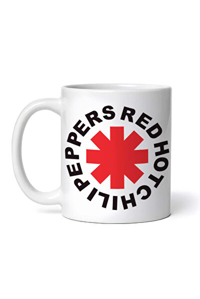 OEM Cană albă personalizată, logo Red Hot Chili Peppers, INOVATIX®. 330 ml