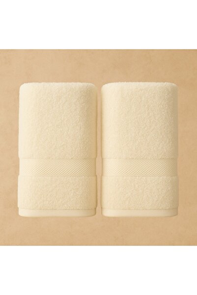 Lobya لوفينيا - منشفة حمام بيضاء 100% قطن - قطعتين (70×140)