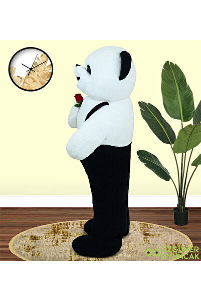 Özgüner Oyuncak Ayakta Duran Tulumlu Panda Peluş Hayvan 120 cm