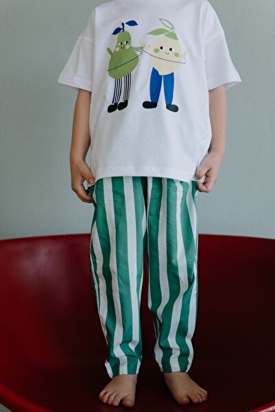 ilo and friends Barrel Stripes Pantolon