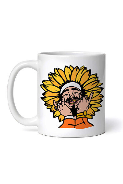 OEM Cană albă personalizată, Post Malone Indianul, INOVATIX®. 330ml