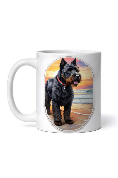 OEM Cană albă personalizată, Schnauzer uriaș, Inovatix®. 330 ml