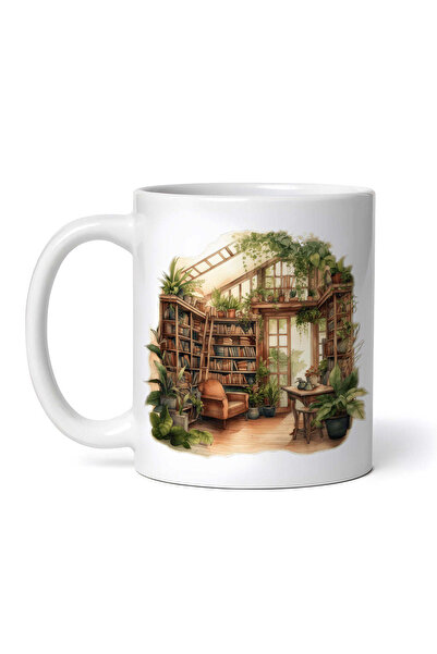 OEM Εξατομικευμένη λευκή κούπα, Alicia Reading Space, INOVATIX®. 330ml