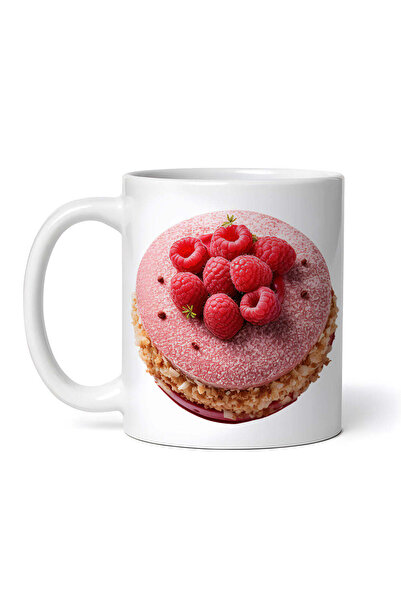 OEM Εξατομικευμένη λευκή κούπα, Κέικ Βατόμουρου, INOVATIX®. 330ml