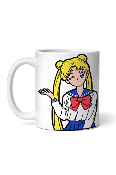OEM Cană albă personalizată, Sailor Moon cu ochiul, Inovatix®. 330 ml