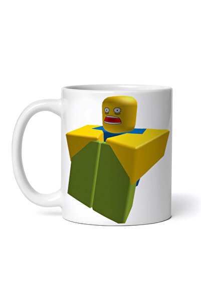 OEM Cană albă personalizată, Roblox Scared Noob, INOVATIX®. 330ml