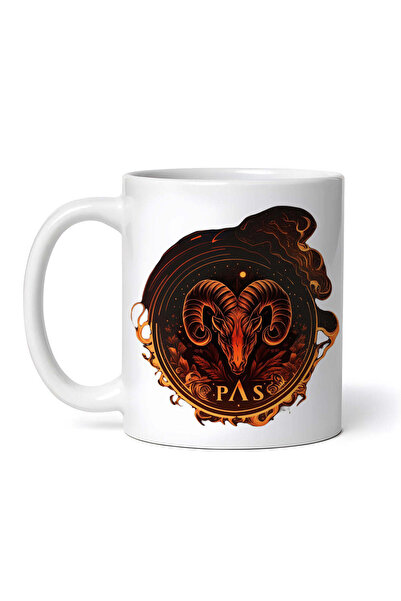 OEM Cană albă personalizată, sigiliu zodiacal Capricorn, Inovatix®. 330 ml