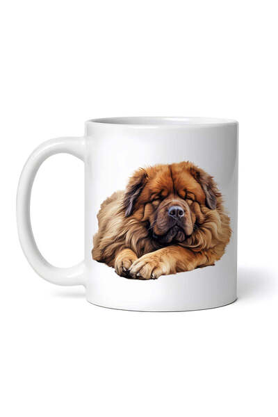 OEM Cană albă personalizată, Mastiff Tibetan, INOVATIX®. 330 ml