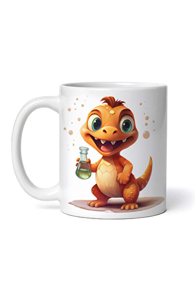 OEM Cană albă personalizată, Puff bebelușul dinozaur, INOVATIX®. 330ml