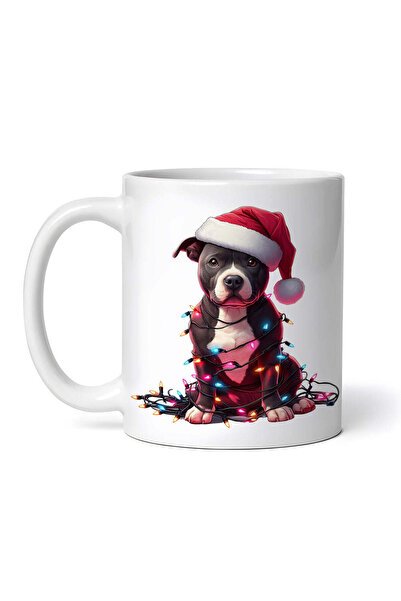 OEM Εξατομικευμένη Λευκή Κούπα, Στάφορντσιρ Μπουλ Τεριέ Διακοσμημένη για τα Χ...