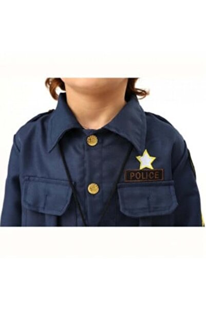 OEM Policeman costume for children, M, 110-120 cm