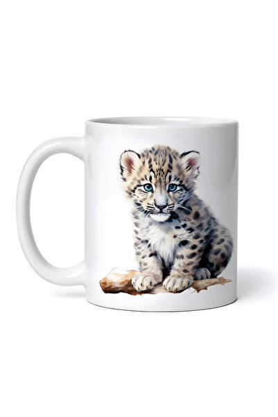 OEM Εξατομικευμένη λευκή κούπα, Lynx Cub, INOVATIX®. 330ml