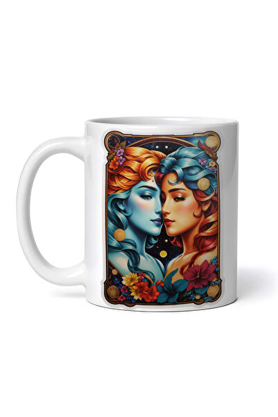 OEM Εξατομικευμένη λευκή κούπα, σύμβολο Διδύμου, INOVATIX®. 330ml