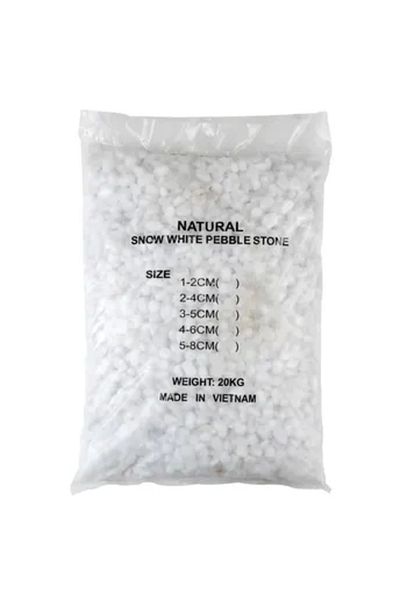 ACE Natural Snow White Pebble Pack (1-2 cm, 20 kg)