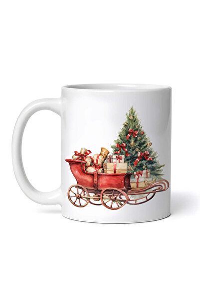 OEM Cană albă personalizată, cu sanie și cadouri, Inovatix®. 330 ml