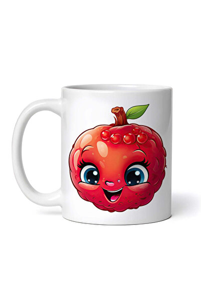 OEM Εξατομικευμένη Λευκή Κούπα, Χαρούμενο Ρόδι, Inovatix®. 330ml