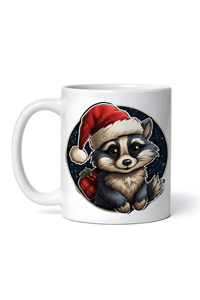 OEM Cană albă personalizată, Raton de Crăciun, INOVATIX®. 330ml